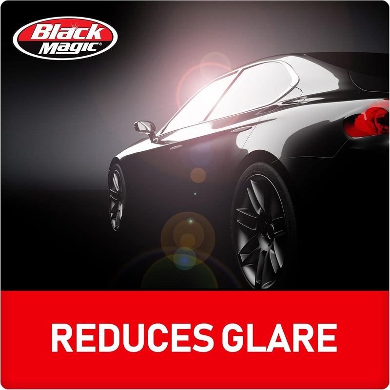 Custom Accessories Black Magic Insta-Cling 5% VLT Tinted Window Film, Reusable Car Window Tint — Black - Image 4